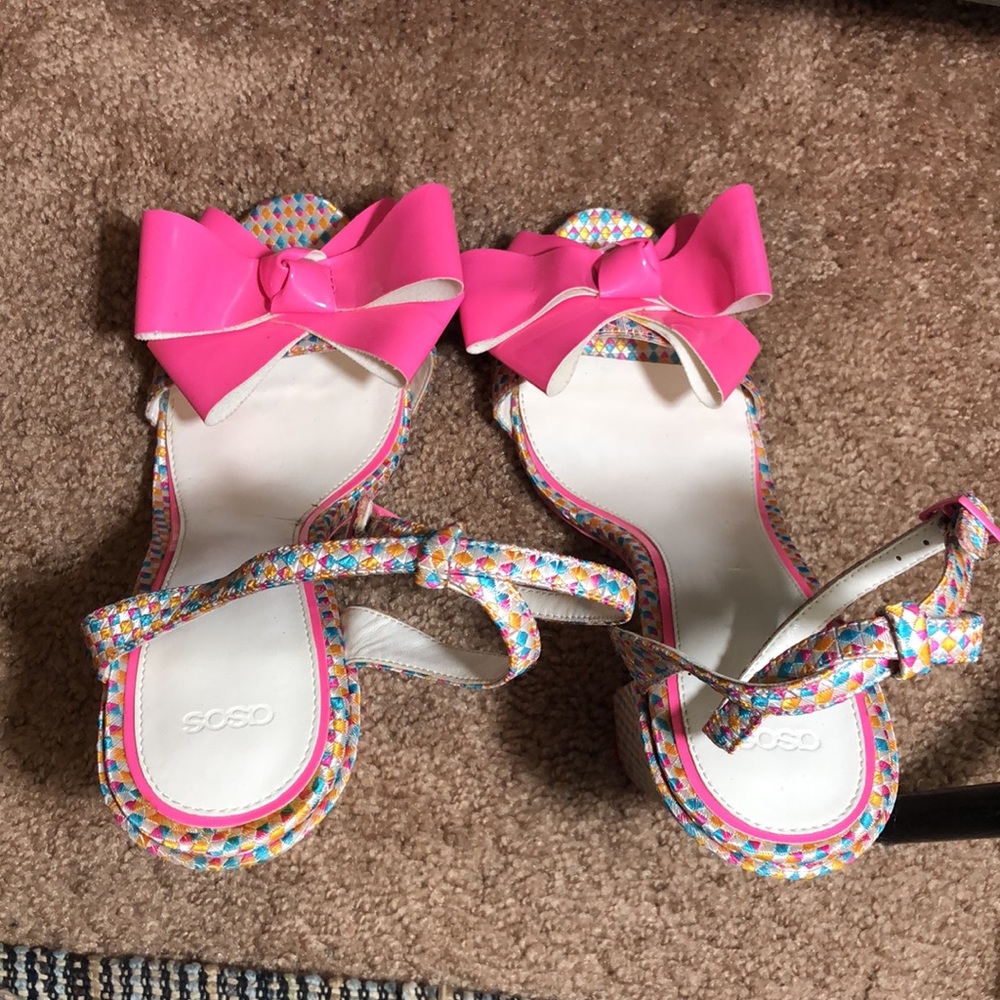 Pink ASOS Block Heels - Picture 4 of 4